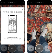 Gucci permite experimentar calçado com realidade aumentada