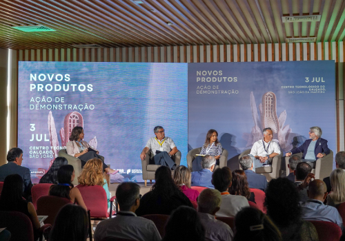 Ação de demonstração de novos produtos e materiais