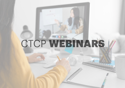 CTCP apresenta programa de webinars para mês de abril